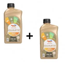 Промо двигателно масло Total Quartz 9000 GF6 0W20 1+1L