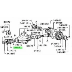 Семеринг диференциал 19016663B Mitsubishi Hyundai