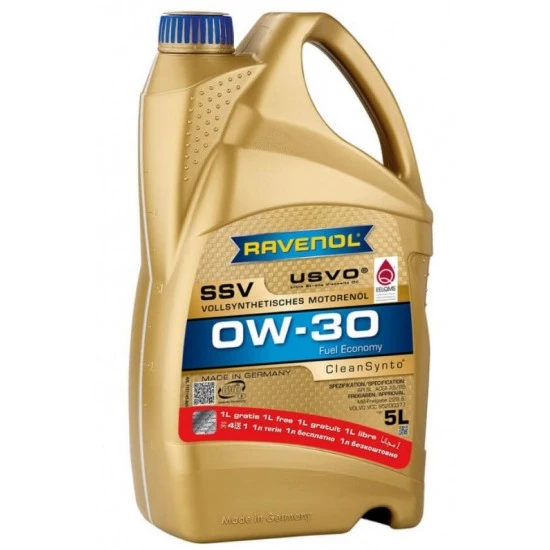 ПРОМО Двигателно масло Ravenol SSV Fuel Economy 0W30 4+1L гратис