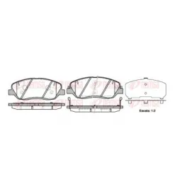Предни накладки 1226.02 Hyundai Kia Ssangyong