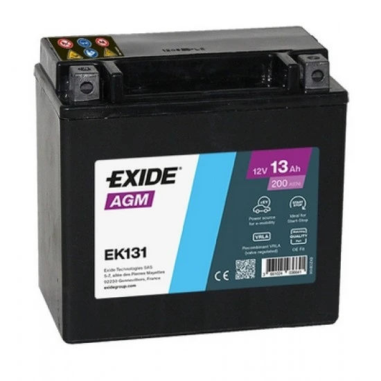Допълнителен акумулатор EXIDE EK131 13 Ah Mercedes
