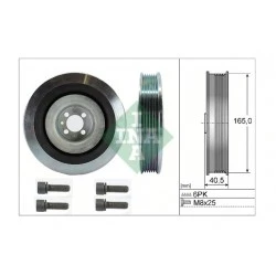 Ремъчна шайба колянов вал 544 0080 20 Fiat Opel Alfa Romeo