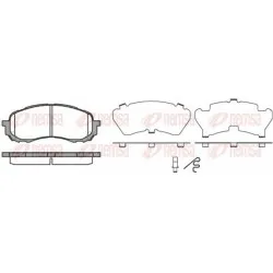 Предни накладки 1081.11 Subaru Impreza